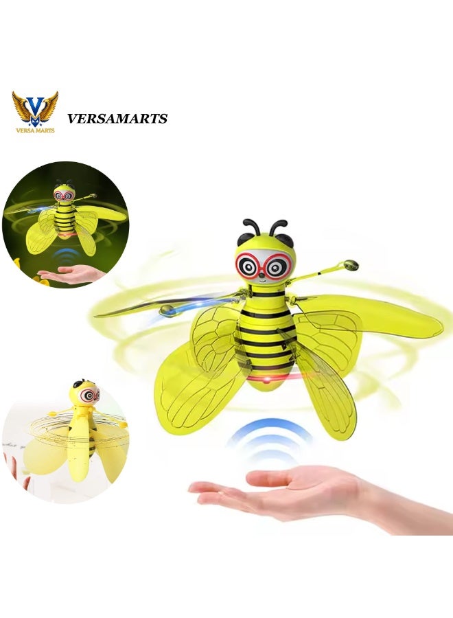 Mini Infrared Hand-Controlled Flying Bee Drone – Rechargeable LED Induction Flying Ball Toy – Remote-Free Hovering Drone with Motion Sensor Technology for Indoor Fun (Ages 6+) - Image 1